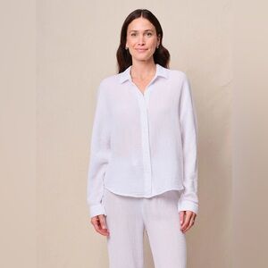 NWT stateside Gauze Dolman Shirt in White